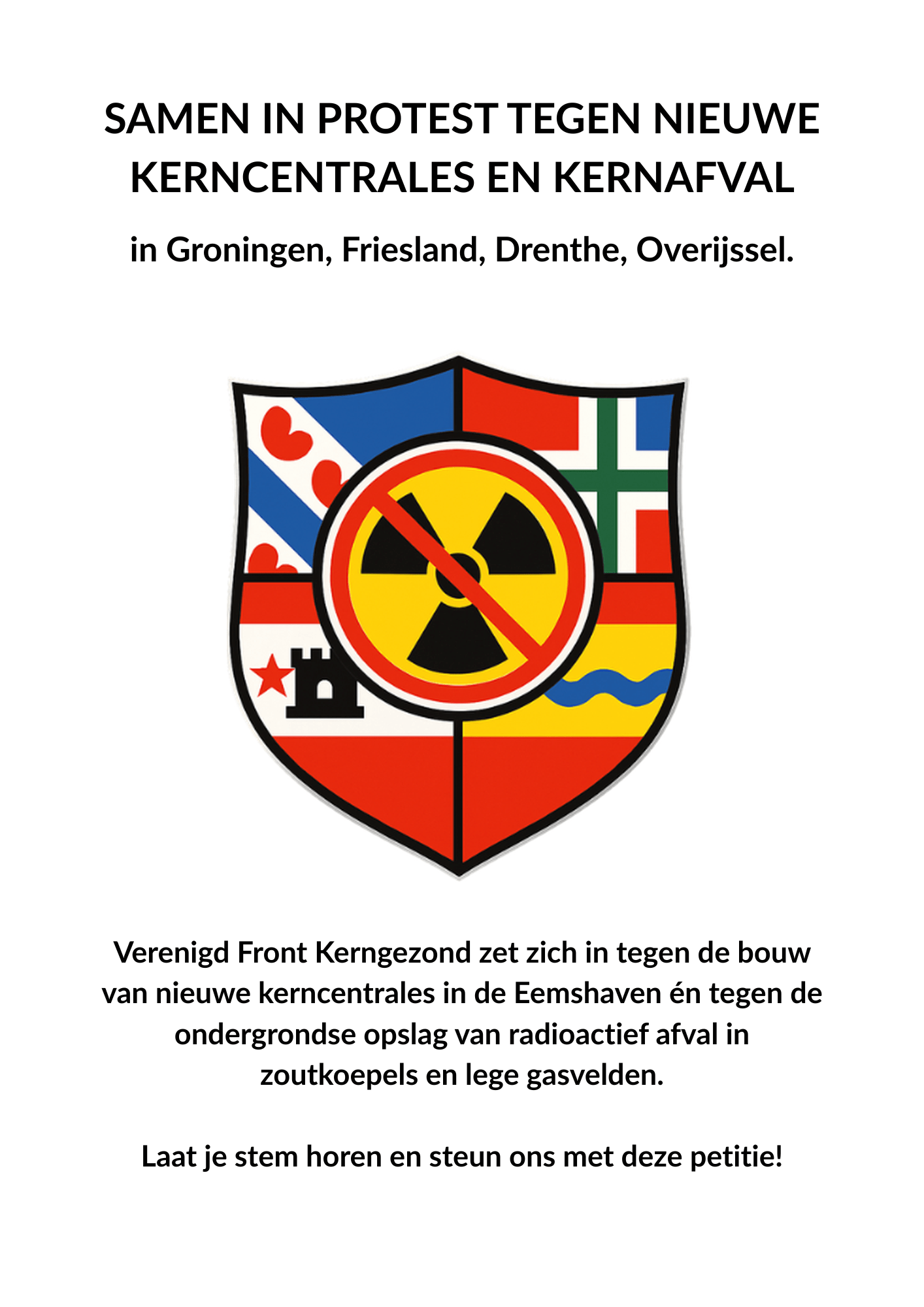 Petitie Verenigd Front Kerngezond